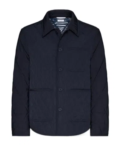 Thom Browne Quilted Padded Jacket In Black