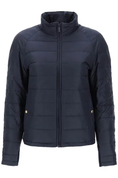 THOM BROWNE QUILTED PUFFER JACKET WITH 4-BAR INSERT