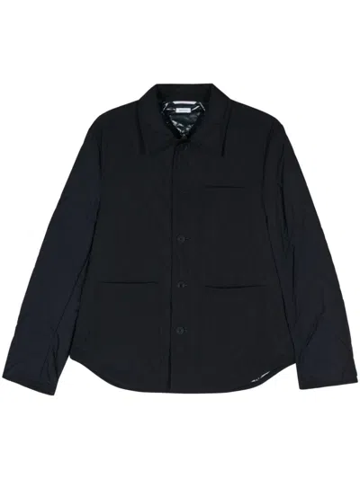 Thom Browne Blue Quilted Shirt Jacket