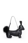 Thom Browne Rabbit Baguette Bag In Black