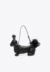 Thom Browne Squirrel-motif Zipped Shoulder Bag In Black