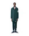 Thom Browne Raglan-sleeve Parka Coat In Green
