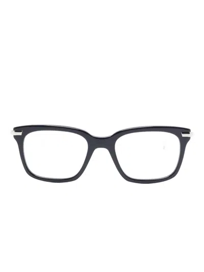 Thom Browne Rectangle-frame Glasses In Black