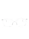 Thom Browne Rectangle-frame Glasses In White