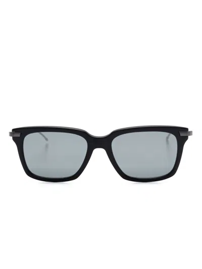 Thom Browne Rectangle-frame Sunglasses In 黑色