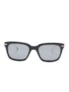 Thom Browne Rectangle-frame Sunglasses In Black