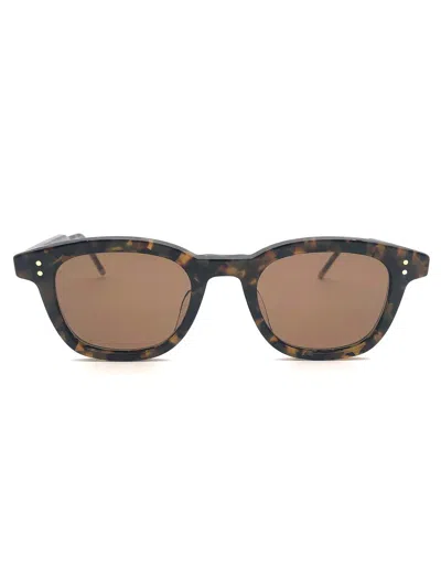 Thom Browne Rectangle Frame Sunglasses In Black