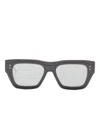 Thom Browne Rectangle-frame Sunglasses In Black