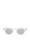 Thom Browne Rectangle-frame Sunglasses In White
