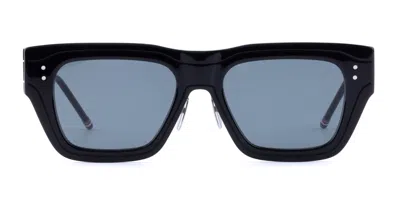 THOM BROWNE RECTANGULAR - BLACK / ASIAN FIT SUNGLASSES