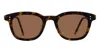 Thom Browne Tokyo Tortoise Rectangular Sunglasses In Brown