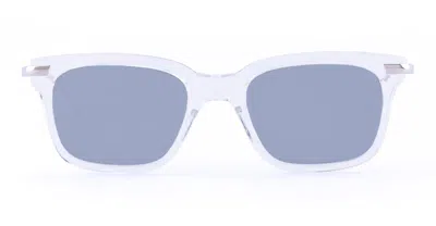 Thom Browne Rectangular 49 - Transparent Rx Glasses In Blue