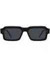 Thom Browne Rectangular-frame Sunglasses In Black