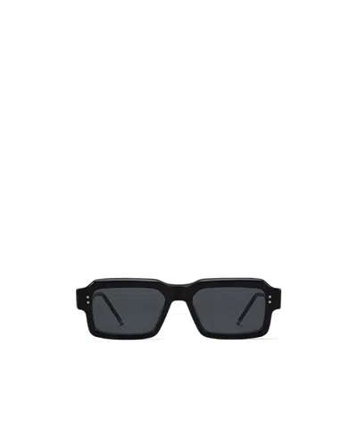 Thom Browne Rectangular-frame Sunglasses In Black