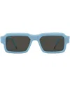 Thom Browne Rectangular-frame Sunglasses In Blue