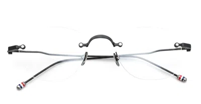 Thom Browne Rectangular Rimless - Black Rx Glasses