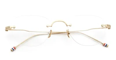 Thom Browne Rectangular Rimless - White Gold Rx Glasses