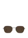 Thom Browne Rectangular Sunglasses In Brown