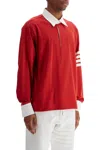 Thom Browne Long-sleeved Cotton Polo Shirt