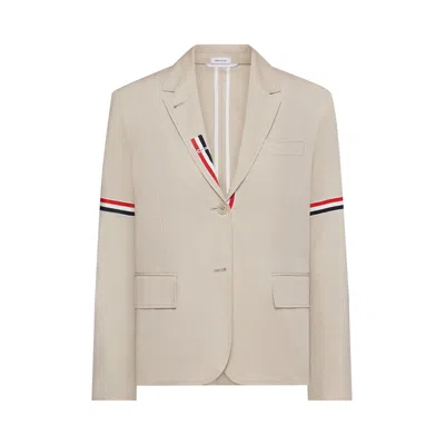 Pre-owned Thom Browne Relaxed Fit Classic Sport Coat 'beige' | Tan | Women's Size 40