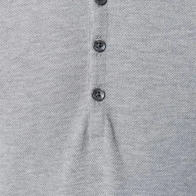 Thom Browne Relaxed Fit Polo Men In Gray