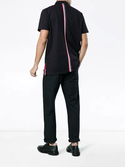 Thom Browne Relaxed Fit Polo Men In Black