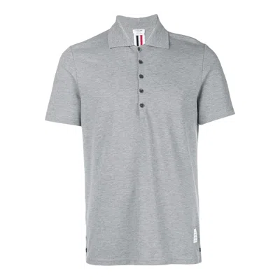 Thom Browne Relaxed Fit Polo Men In Gray