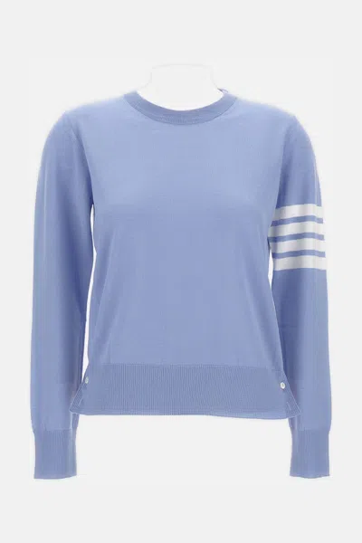 Thom Browne Relaxed Fit Pullover In Blue