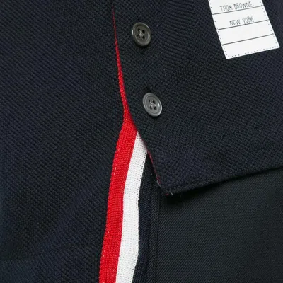 Thom Browne Relaxed Fit Short Sleeve Polo Women In Blue