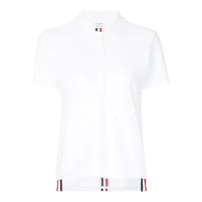 Thom Browne Relaxed Fit Short Sleeve Polo Women In Multi