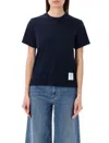 Thom Browne Cotton T-shirt In Navy