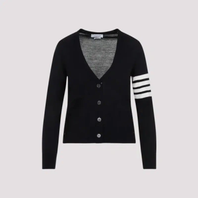 Thom Browne Relaxed Fit V-neck Cardigan In Navy