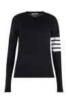 THOM BROWNE RELAXED FIT WOOL SWEATER