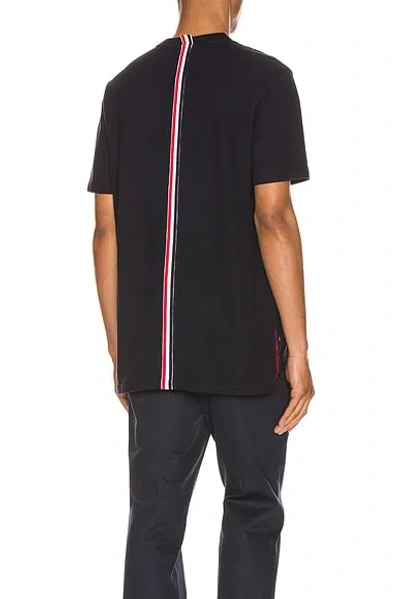 THOM BROWNE RELAXED STRIPE TEE,TMBX-MS181