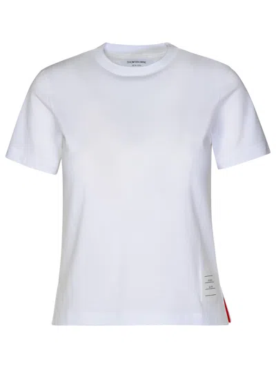 Thom Browne Relaxed White Cotton T-shirt