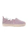 Thom Browne Removable Ankle Tie Espadrilles In Nude