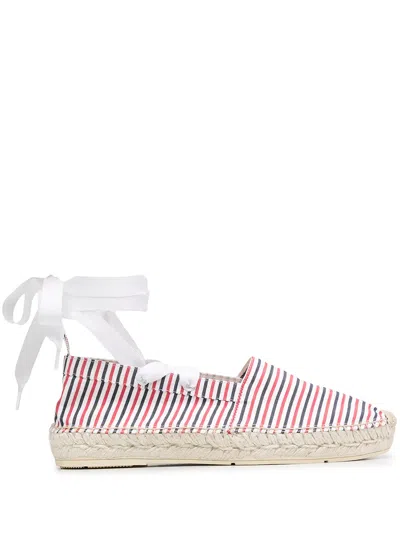 THOM BROWNE REMOVABLE ANKLE TIE ESPADRILLES