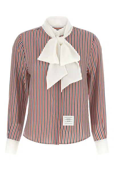 THOM BROWNE REMOVABLE LAVALLIÈRE COLLAR SHIRT