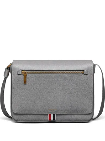 Thom Browne Reporter Shoulder Bag In Gray
