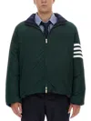 Thom Browne Reversible Jacket In Blue