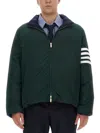 Thom Browne Reversible Jacket In Blue