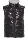 Thom Browne Reversible Padded Gilet In Grey