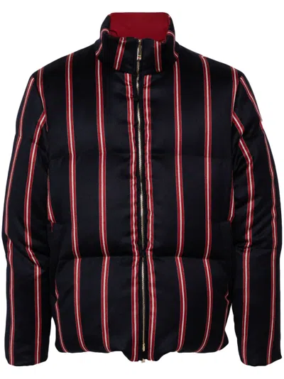 Thom Browne Men's Reversible High-neck Down Jacket In Multi