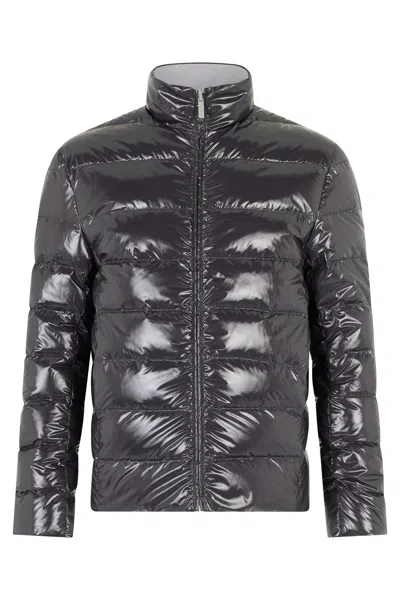 Thom Browne Reversible Quilted Down Jacket In Black
