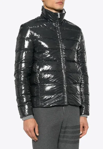 THOM BROWNE REVERSIBLE ZIP-UP PUFFER JACKET