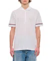 Thom Browne Medium Grey Cotton Oxford Shirt With Rwb Cuffs