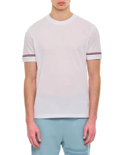 THOM BROWNE THOM BROWNE RIBBED CUFF T-SHIRT