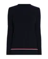 Thom Browne Ribbed Knit Turtleneck Jumper In Black