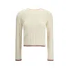 Thom Browne Ribbed Sweater In Neutral