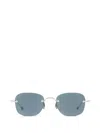 Thom Browne Rimless Rectangular Sunglasses In Silver